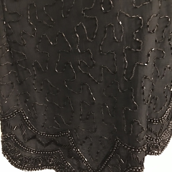 Vtg silk beaded short sleeve top India - Picture 7 of 11